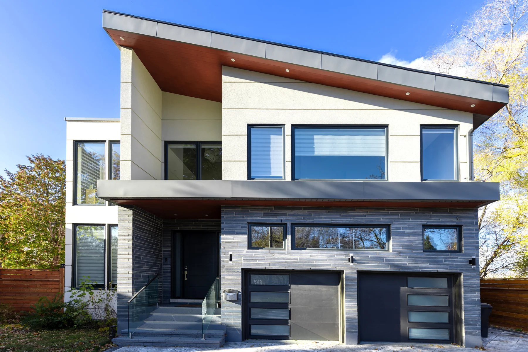 Modern residence prepared for a precise market presentation